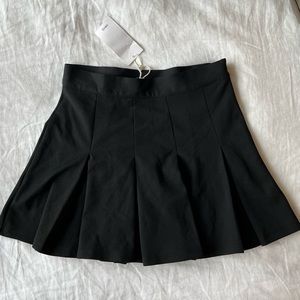 Mango black pleated skirt